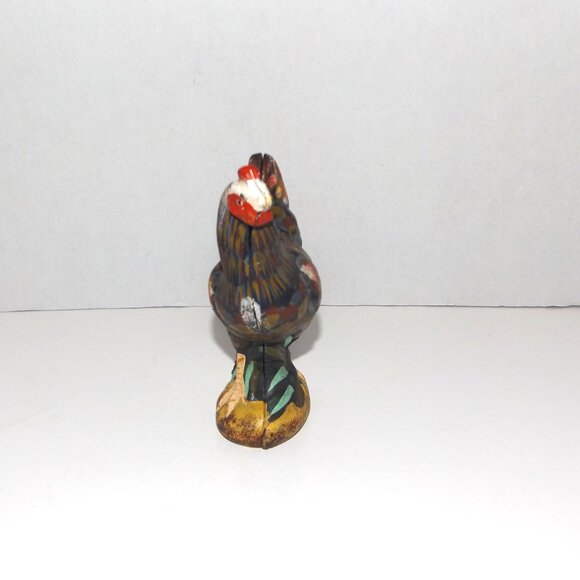 Vintage 5 ¾” Cast Iron Rooster Chicken Still Bank - Picture 2 of 8